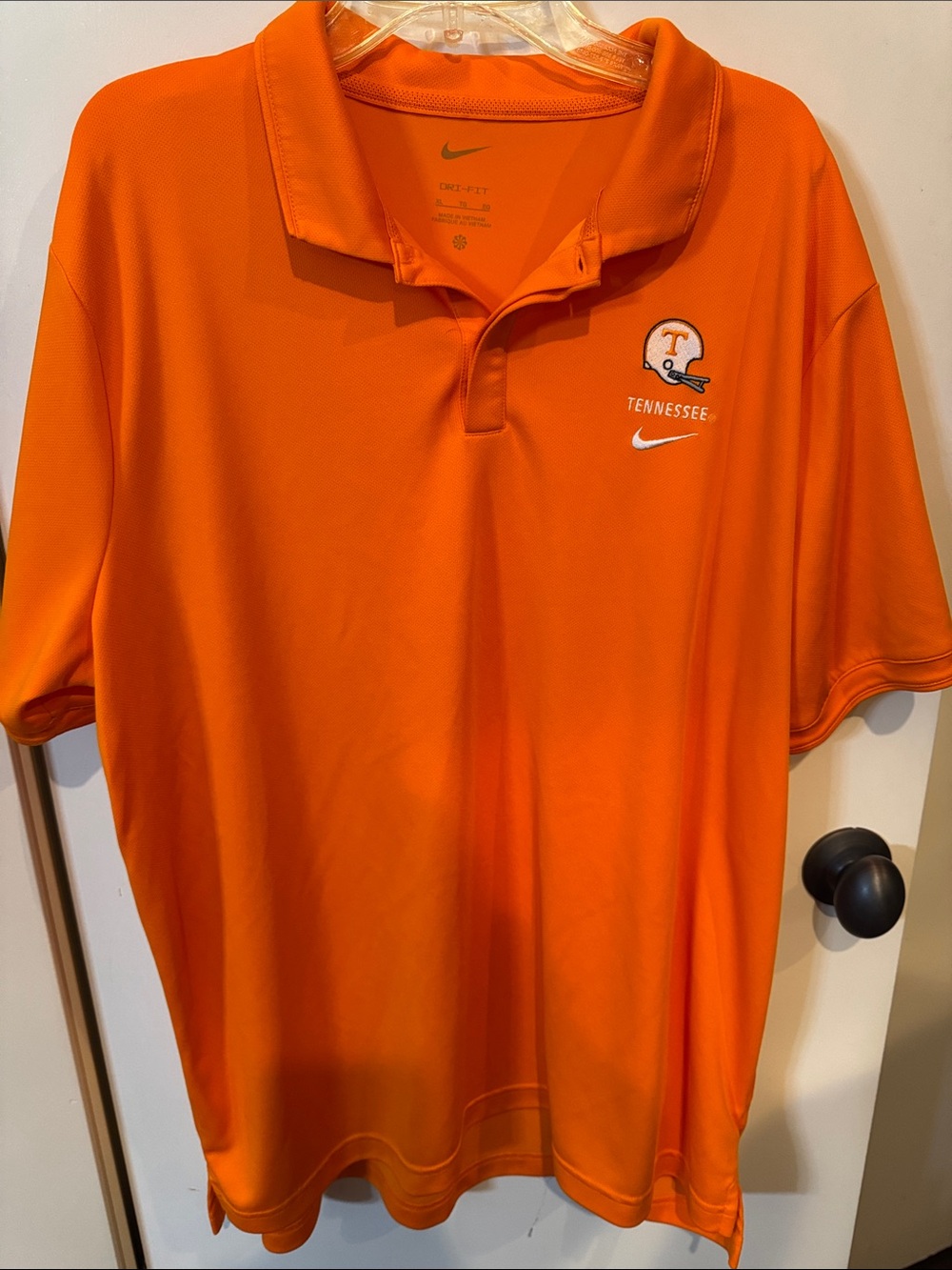 Nike Men’s Orange Tennessee Volunteers Football  Dri-FIT Polo